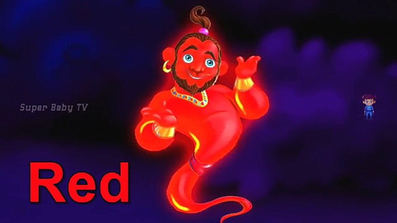 Funny Genie Injections in The Bottom | Learning Colors for Kids with Genie