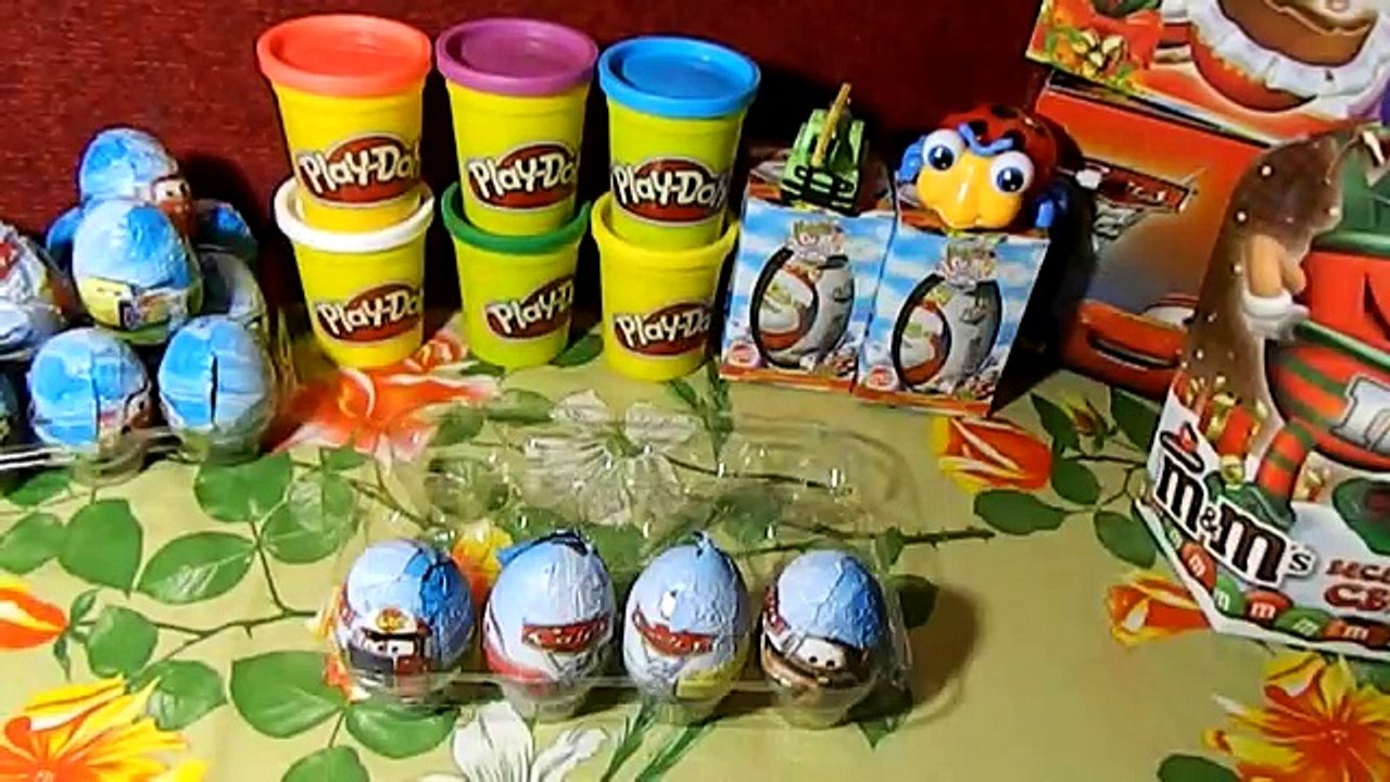 Kinder Surprise Eggs Disney Pixar Cars 2 Mini modelle Киндер Сюрпризы Тачки