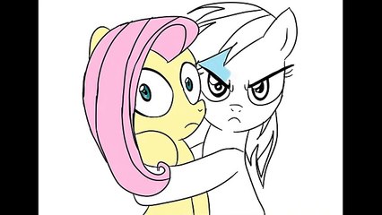 Mi Pequeño Pony Para Colorear Libro De Equestria Girls Rainbow Dash, Twilight Sparkle, Fluttershy