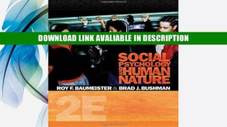 eBook Free Social Psychology and Human Nature, Comprehensive Edition (PSY 335 The Psychology of