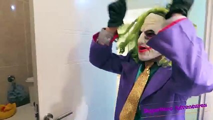 Frozen Elsa VAMPIRE TOILET ATTACK! w/ Spiderman Joker Maleficent Princess Anna Toys! Super