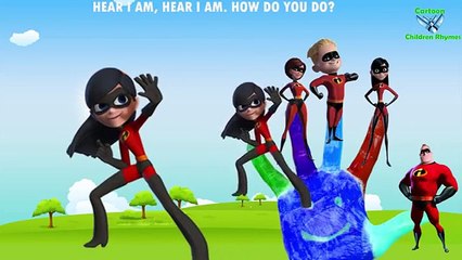 THE INCREDIBLES Finger Family Nursery Song by MY FINGER FAMILY for kids