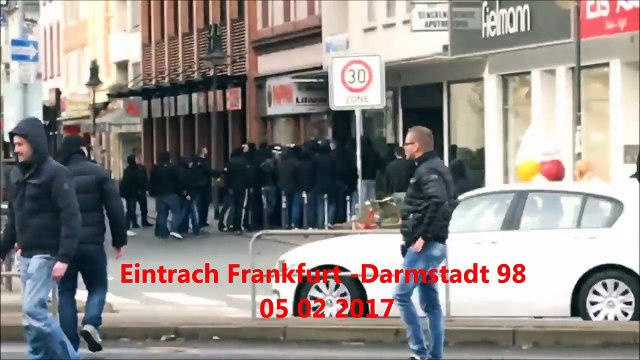 Eintracht Frankfurt - Darmstadt 98 SGE Hooligans vs Lilies fans