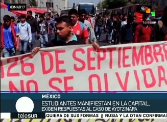 Estudiantes de Ayotzinapa piden más recursos para normales rurales