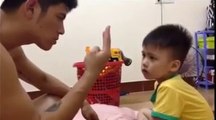 Dad makes math netizens son laughing