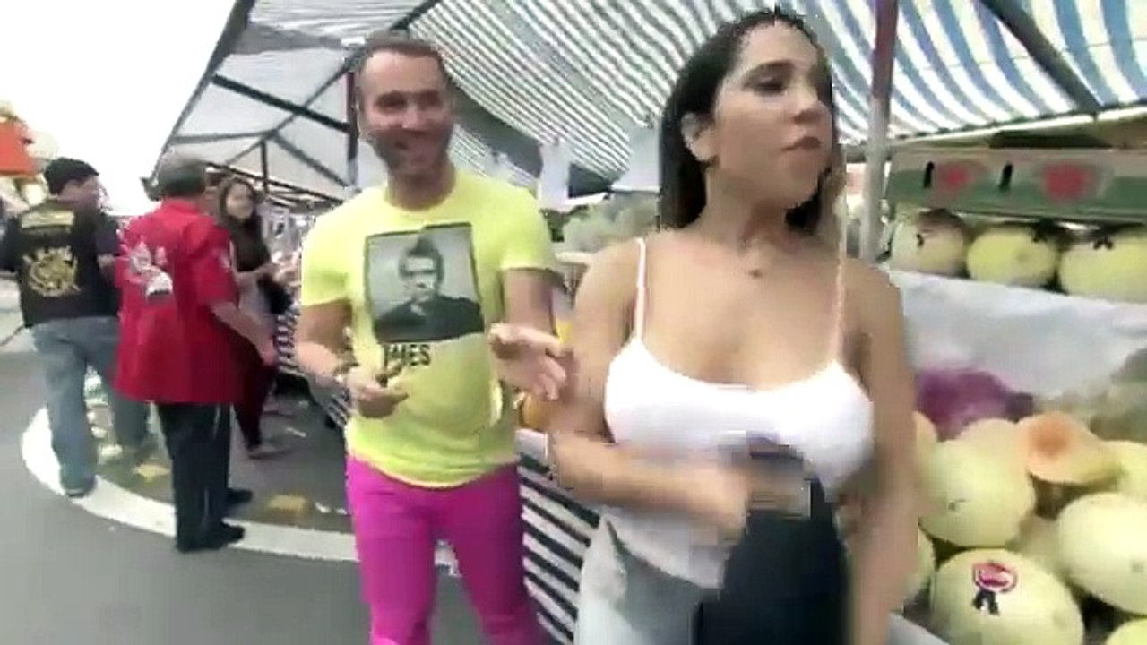 Mulher Melão e  Matheus Mazzafera no Programa da Tarde