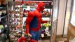 Spiderman in Real Life Shopping Kinder Chocolates