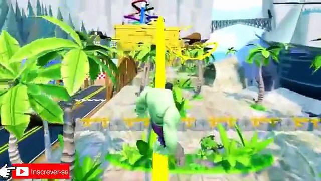 Homem Aranha Desenho Animado Em Portugues | Hulk, Mickey, Donald Passeio De Carros E De Co