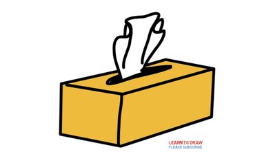 How To Draw a Tissue Box Step By Step For Kids