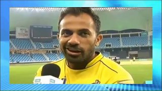 Fast Bowler Wahab Riaz is Crying and  Remembering His Father