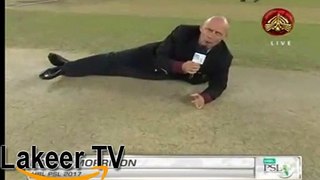 funniest ever Pitch Reporting in psl by Denny morris