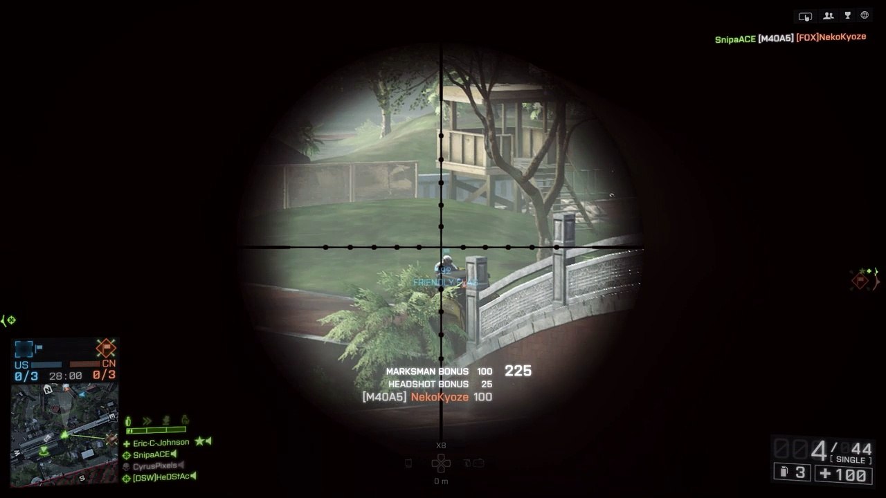 Battlefield 4 Headshot in Bulldozer
