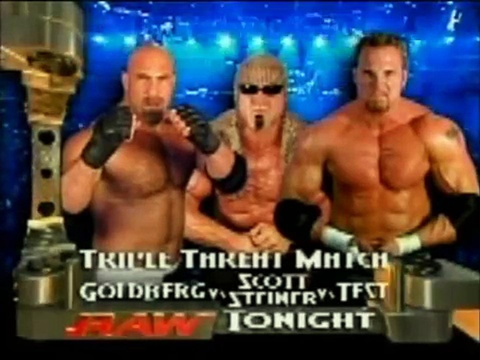 Goldberg First handicap Match Between WWE test & Scott Steiner | Wwe History