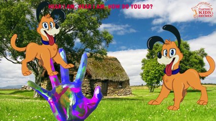 The Finger Family Dog Family Nursery Rhyme | Kids Animation Rhymes Songs