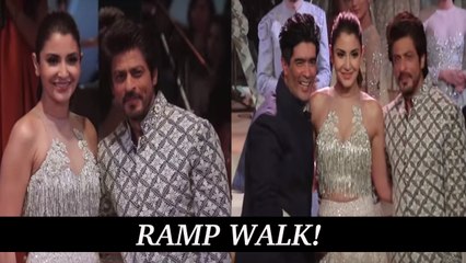 Shahrukh Khan And Gorgeous Anushka Sharma Walks The Ramp With Manish Malhotra