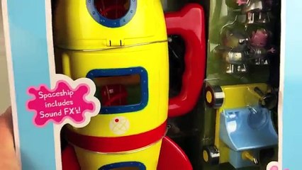 PEPPA PIG Astronauta George y Danny Dog Van a la Luna en Cohete Espacial Spaceship Moon Space