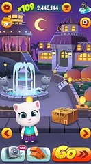 Talking Tom Gold Run - Neon Angela Gameplay #1 (1,500,000 High Score)