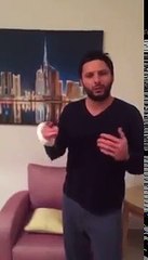 Shahid Afridi Message for His Fans After Injured his Right Hand - 12 Stitches in Hand (2)