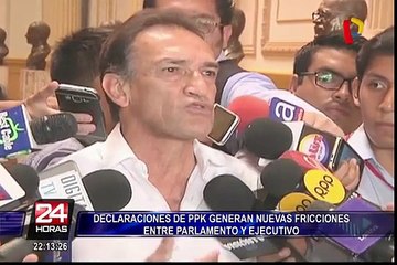 Declaraciones de PPK generan nuevas fricciones entre Parlamento y Ejecutivo