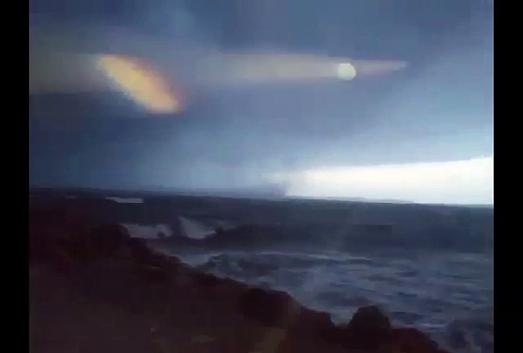 Impressionnante trombe marine ce matin à Hyères