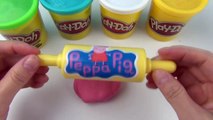 Play Doh How to Make a Giant Peppa Pig Ice Cream Popsicle DIY RainbowLearning