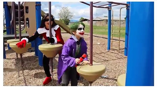 New Harley Quinn & Joker Vs Poison Ivy & Captain America | In real Life | Superhero Battle