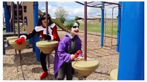 New Harley Quinn & Joker Vs Poison Ivy & Captain America | In real Life | Superhero Battle