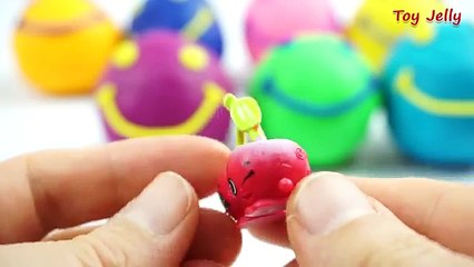 Play Dough Smiley Face Surprise Eggs Learn Colours with Playdough Poo Molds Fun & Creative