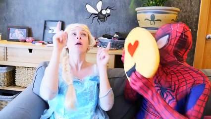 Funny Pranks vs Joker & Spiderman, Princess Anna, Frozen Elsa Batman, Superhero movies rea