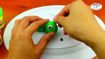PLAY-DOH Dr. Drill and Fill Monsters Inc How To Make Play Doh Mike Wazowski Tutorial