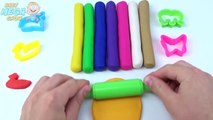 Fun Play and Learn Colours with Play Dough Modelling Clay with Animals Molds for Kids