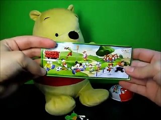 Винни де пух Киндер сюрприз яйца распаковки, Микки Маус, Скрудж МАКДАК, Покахонтас