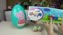 HUGE Peppa Pig Surprise Egg & Toy Surprise EGGS Kids Toys Opening & Unboxing