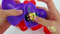 Play doh Kids - Surprise Toys Valentines Hearts Inside Out Spongebob Paw Patrol Peppa Pig
