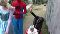 Joker kidnap Spiderman vs Elsa Black Spiderman rescue Funny videos Spidey Super Hero