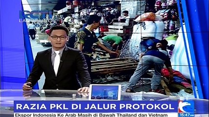 Razia PKL di Jalur Protokol Sudirman-Thamrin