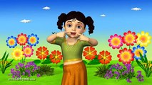 Mejillas infladas Hoyuelo de la Barbilla de Animación 3D canción infantil para niños con Letra