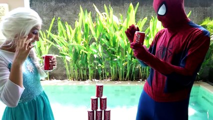 CRAZY COCA COLA CHALLENGE! w/ Spiderman Joker & Hulk Toys Kids Video Coke Funny Movie in R