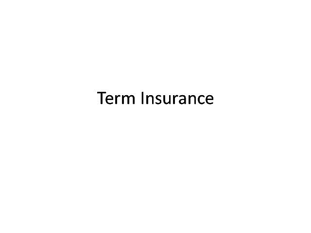 Term Insurance