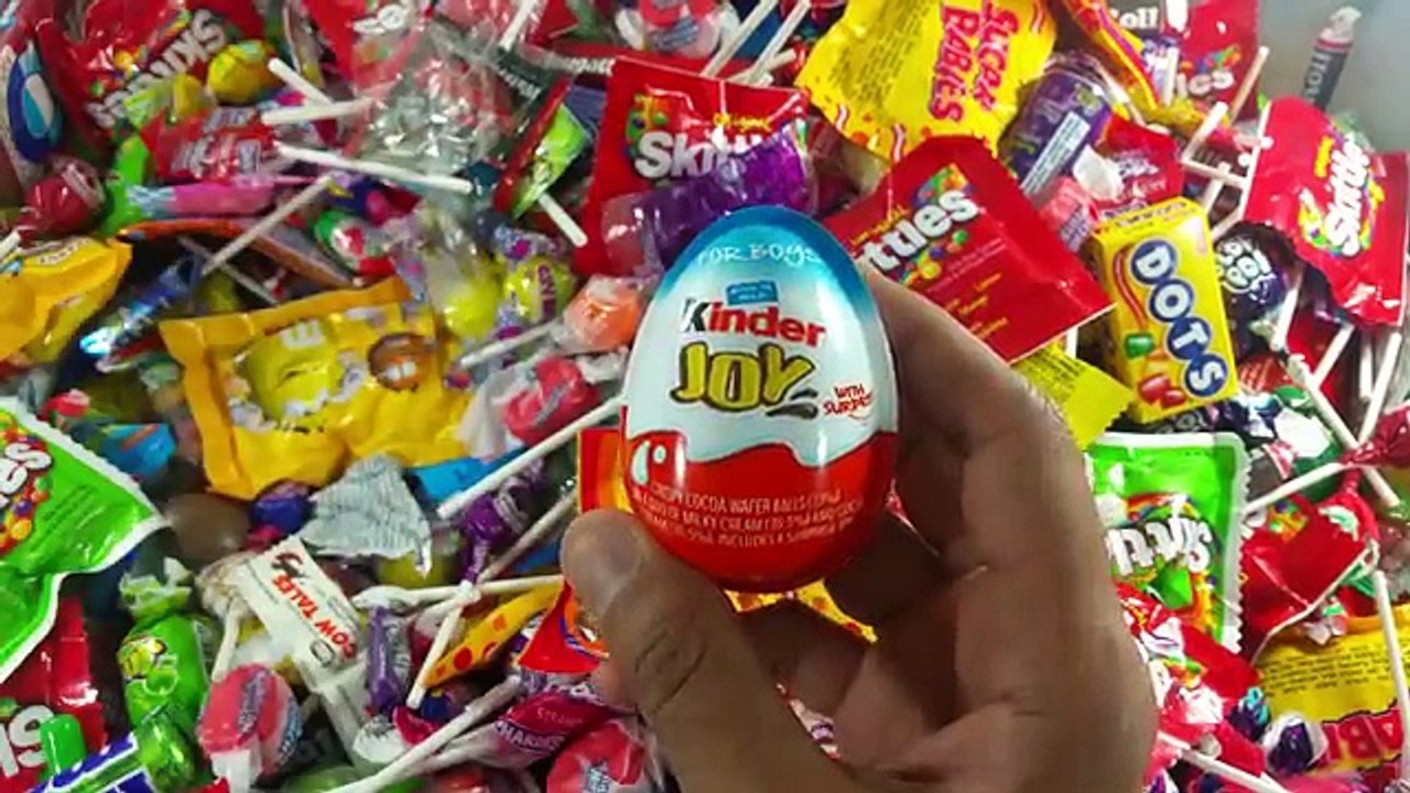 A lot of New Candy Minions Surprise Eggs Spongebob Lollipops Learn Colors with Candy