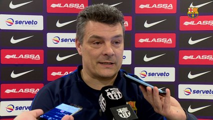 Xavi Pascual: "Tenemos que intentar llevar el partido a nuestro terreno"