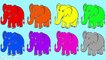 Learn Colors with Elephant Coloring Pages Rainbow Ice Cream Popsicle Ducks for Kids Who Love Animals