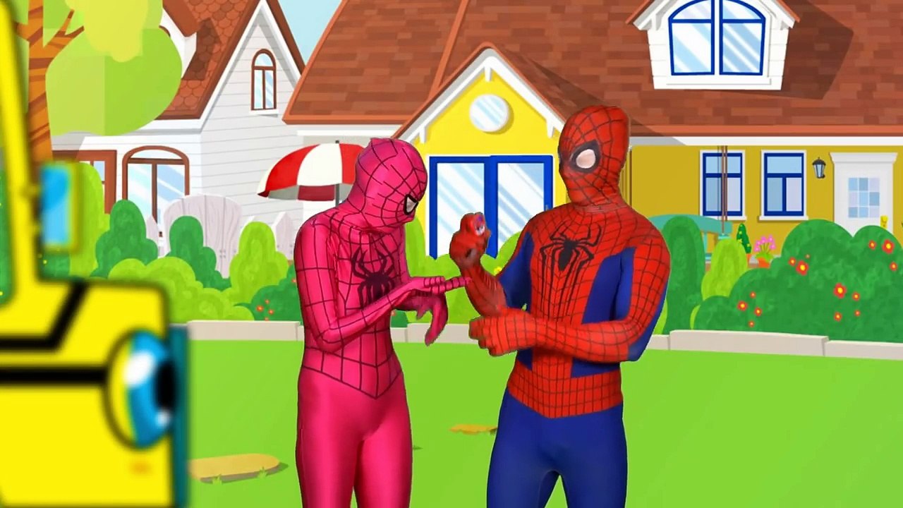 Five Little Ducks Superheroes Jumping on the Bed: Spiderman, Elsa, Hulk, Frozen | Nursery