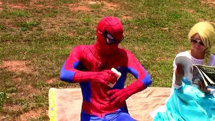 Catwoman & Catbaby vs Spiderman & Elsa: Stolen crown & Tiara funny superhero video