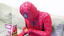FROZEN ELSA POO AND FART PRANK - FUN SUPERHEROES MOVIE IN REAL LIFE IRL Superheroes Webs F
