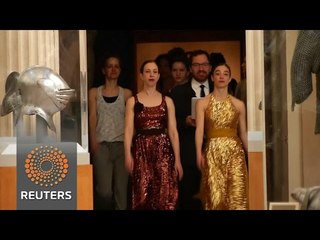 Guests work out amidst masterpieces at the Metropolitan Museum
