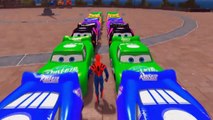 Nursery Rhymes Disney Pixar Cars Spiderman & McQueen Colors Monster Cars (Songs for Children)