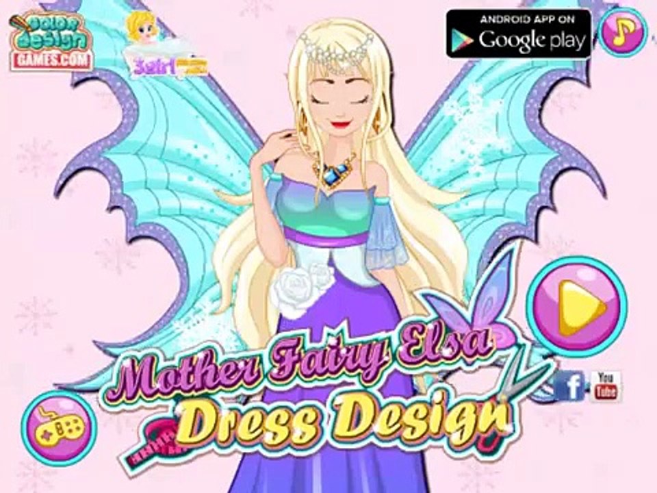 Мама фея Эльза одеваются дизайн игры , веселые игры для детей , игры для детей , лучшая игра для Чи