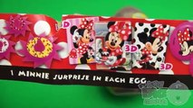 Disney Minnie Mouse Surprise Eggs Learn Sizes Big Bigger Biggest! Opening Eggs with Toys and Candy!