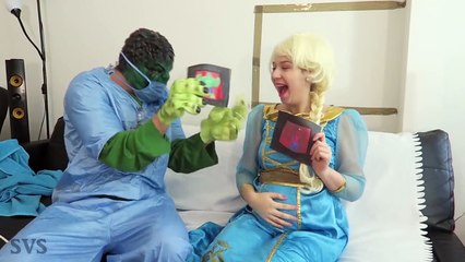 PREGNANT FROZEN ELSA vs SPIDERMAN PRANK - NOT SPIDERBABY - SuperHero Fun in Real Life